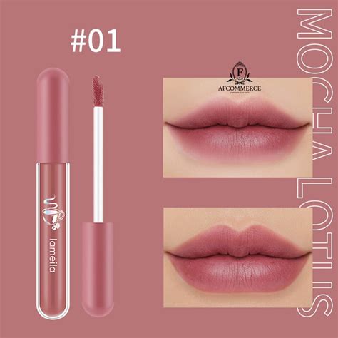 LAMEILA NUDE EDITION 1041 Liquid Lipstick Silky Glass Lip Glaze