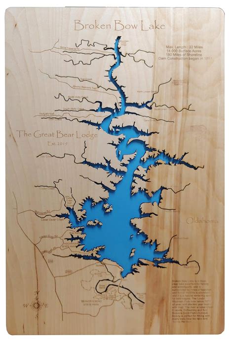 Broken Bow Lake Map - San Antonio Map