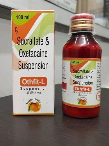 Sucralfate And Oxetacaine Suspension At Rs 125 Piece Pharmaceutical Syrup And Suspension In