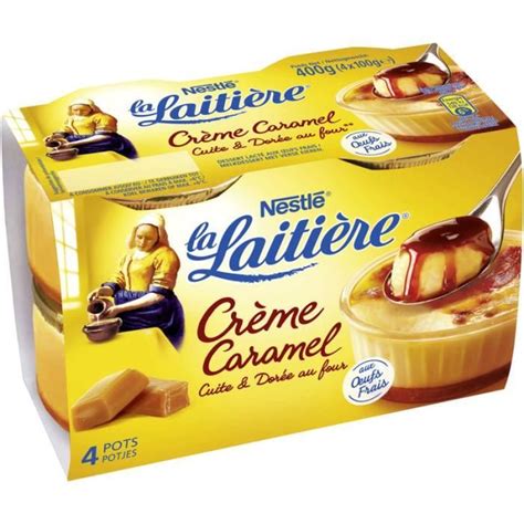 Crème caramel 4 x 100 g LA LAITIERE Cdiscount