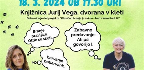 Ob Ina Dol Pri Ljubljani Delavnica Ali Psi Govorijo