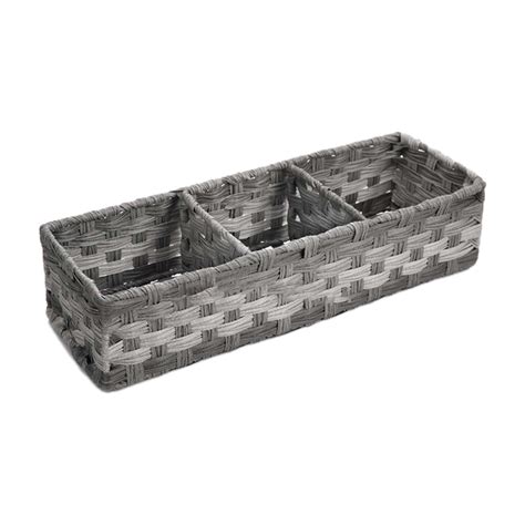 nsesshome wicker basket   compartments woven baskets
