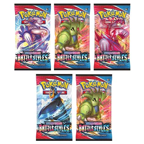 Pokemon Cards Sword And Shield Battle Styles Booster Packs 5 Pack