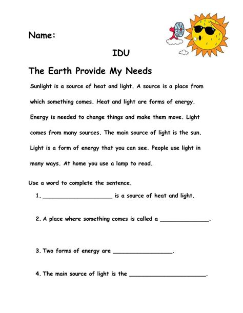 Heat And Light Interactive Worksheet Live Worksheets