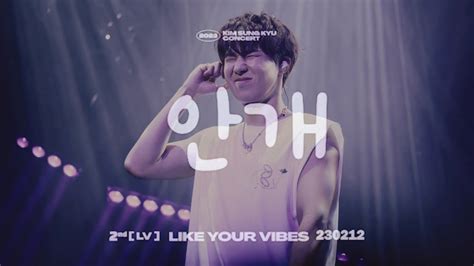 4K 230212 김성규 콘서트 LV LIKE YOUR VIBES 안개 FANCAM YouTube