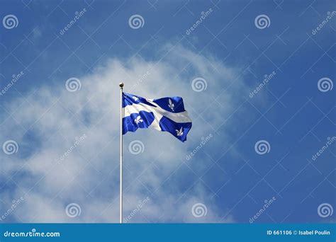 Quebec flag stock photo. Image of color, white, space, blue - 661106