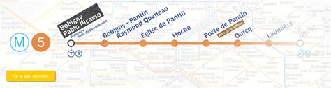 Ligne 5 Métro De Paris Plans Metro