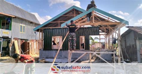 Rehab RTLH Sasaran Tambahan TMMD 122 Kodim 1425 Jeneponto Hampir