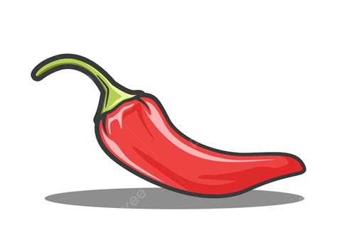 Chili Illustration Vector Design Chili Red Cartoon PNG And Vector