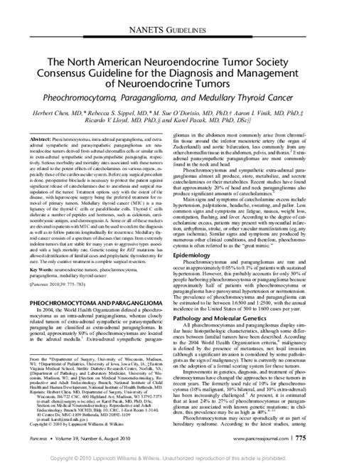 Pdf Nanets Consensus Guideline For The Diagnosis And Management Of