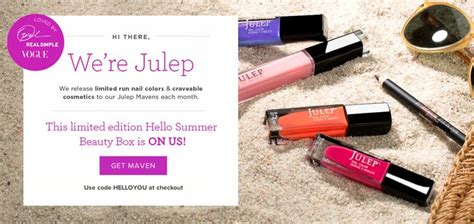 FREE Julep Mavev Welcome Box 80 Value Limited Edition Summer Julep