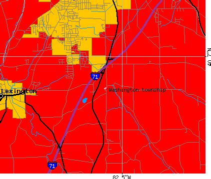 Map Of Washington Township, Ohio | Maps Of Ohio