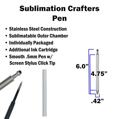 Makerflo Pcs Sublimation Pens Blank Heat Transfer Pens For Diy