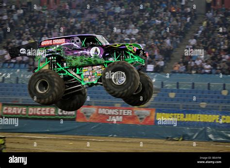 Monster Jam Grave Digger with Charlie Pauken Driver Stock Photo - Alamy