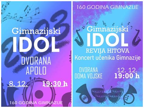 Gimnazijski Idol Ove Godine I Decembra U Pan Evu