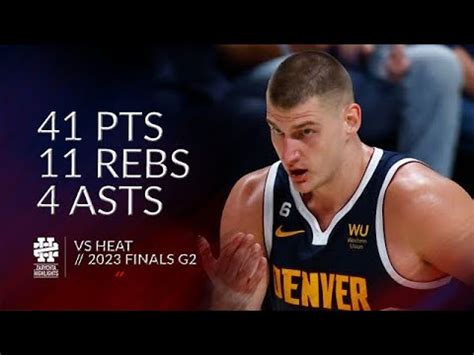 Nikola Jokic Pts Rebs Asts Vs Heat Finals G Youtube