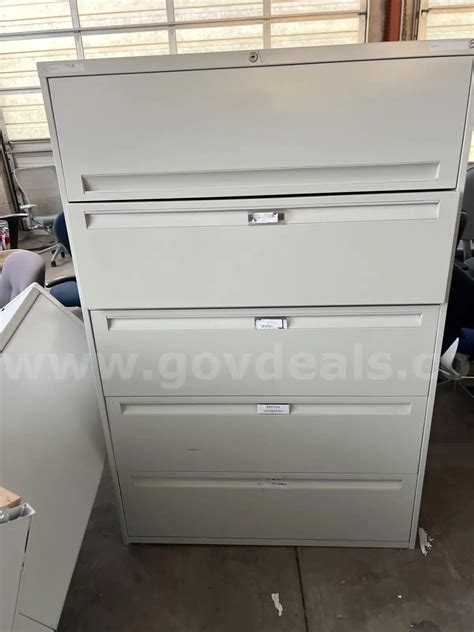 5 Drawer Used Lateral File Cabinet Govdeals