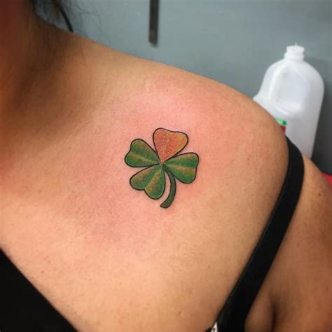 75+ Colorful Shamrock Tattoo Designs - Traditional Symbol of Luck