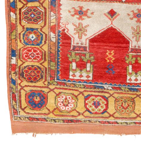 Antique Konya Prayer Rug Early Th Century Central Anatolian Konya