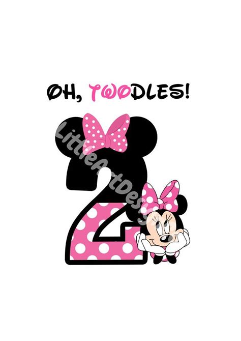 Printable Minnie Mouse 2nd Birthday