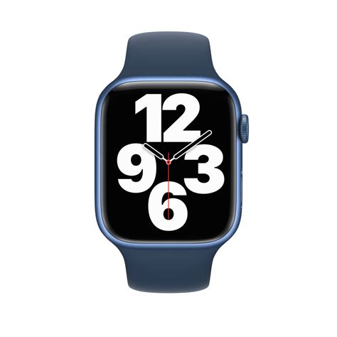 Refurbished Apple Watch Series 7 Gps 45mm Blue Aluminium Case With