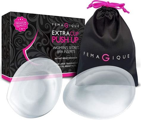 Femagique Silicone Gel Bra Inserts Push Up Breast Cups Cleavage