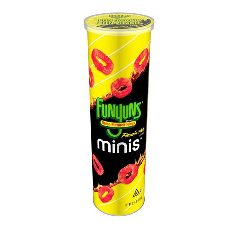 Funyuns Minis Flamin Hot Flavored Onion Rings Oz Canister