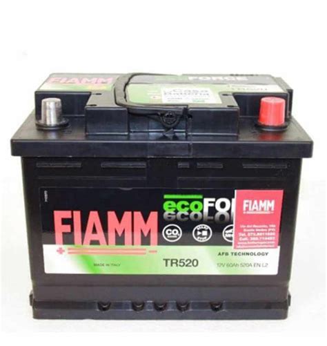 Batteria Avviamento Auto Fiamm Tr Ecoforce Afb Start Stop Ah