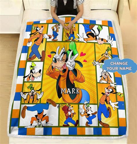 Disney Goofy Fleece Blanket Goofy Movies Blanket Max Goof Etsy