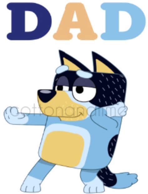 Bluey Bandit Dad Bluey S Dad Ready To Press Sublimation Etsy The Best