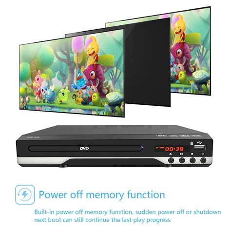 Mini HDMI Portable DVD Player also plays EVDs, CDs and VCDs (Black)