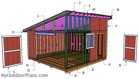 How To Build A Slanted Roof Shed Encycloall