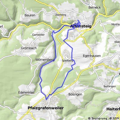 Radwege Und Routen In Und Um Altensteig Bikemap Deine Radrouten