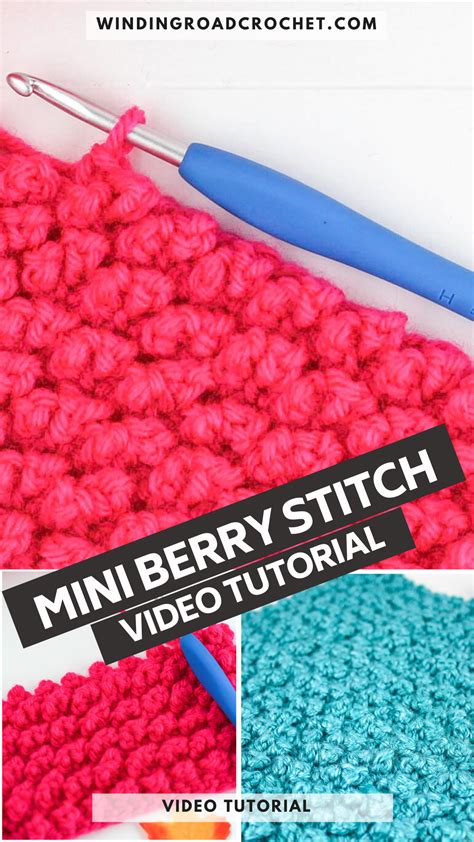 Mini Berry Crochet Stitch Tutorial Crochet Stitches Tutorial Crochet