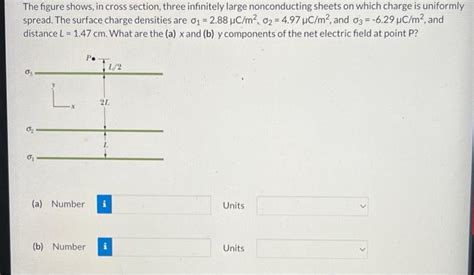 Solved The Figure Shows In Cross Section Three Infinitely Chegg