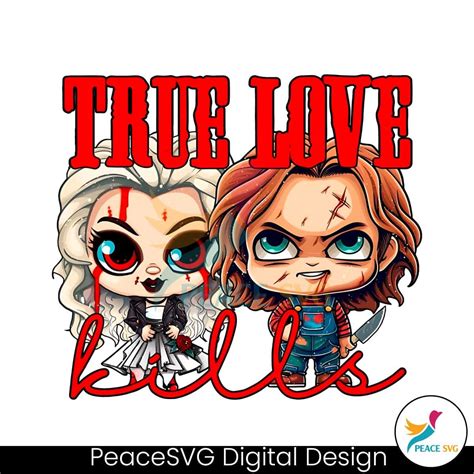 True Love Chucky And Tiffany Valentine Png Peacesvg