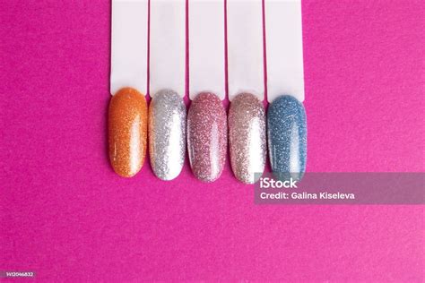 Color Palettes For Manicure And Pedicure Nails Stock Photo - Download ...