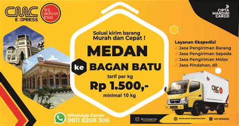 Ekspedisi Medan Ke Bagan Batu Murah Tarif Per Kg Min Kg S K