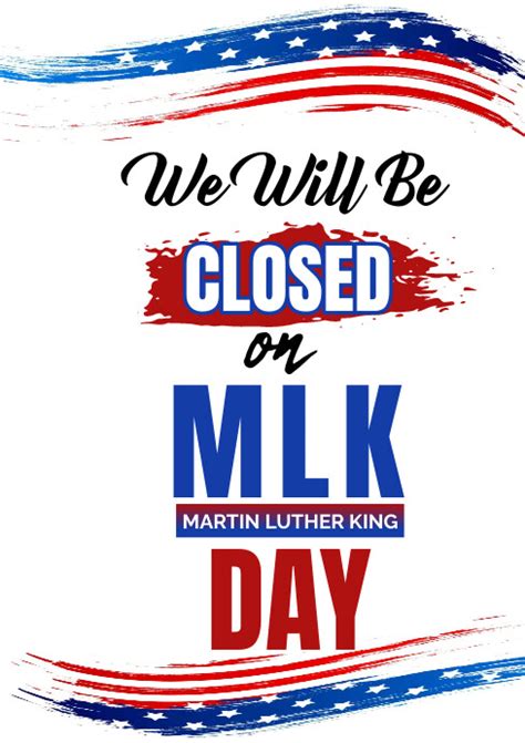 MLK Day closed Template | PosterMyWall