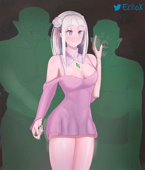Emilia With Orcs By Eclio Hentai Foundry