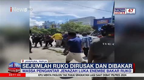 Ricuh Rombongan Pengantar Jenazah Lukas Enembe Sejumlah Fasilitas Umum