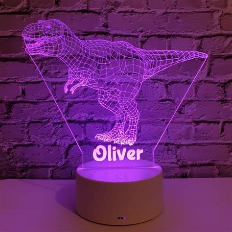 Personalized Dinosaur Led Night Light