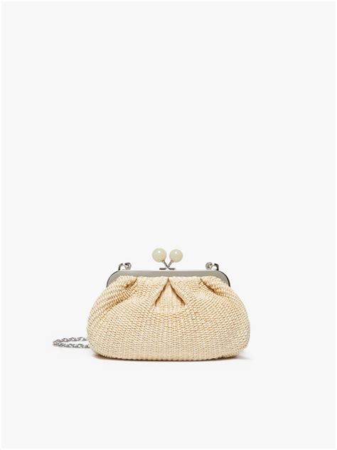 Small Raffia Look Pasticcino Bag Ivory Palmas Max Mara