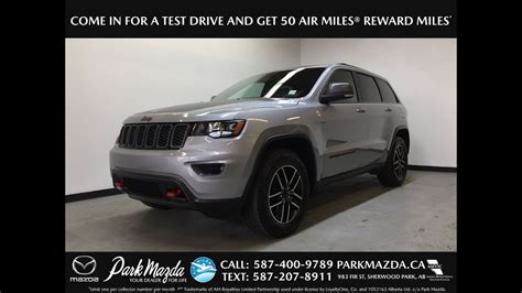 Silver 2019 Jeep Grand Cherokee Trailhawk Review Sherwood Park Alberta Park Mazda Youtube