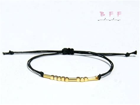 Bff Morse Code Bracelet Best Friend T For Besties Mothers Etsy