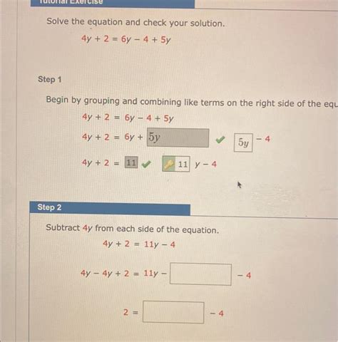 Solved Solve The Equation And Check Your Solution