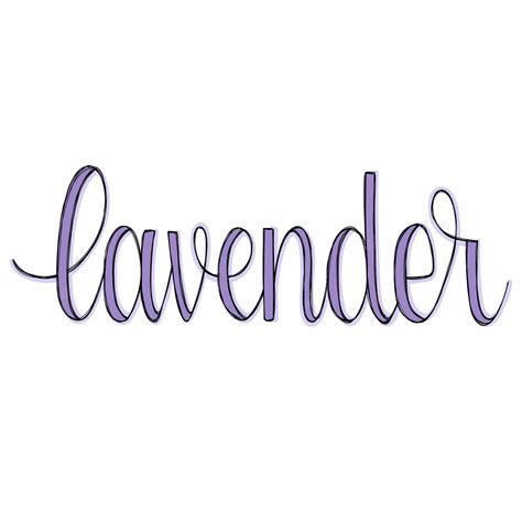 Premium Vector Lavender Lettering In Several Options