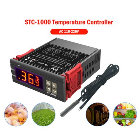 Realcomq Stc 1000 220v 50~110 Celsius Digital Temperature Controller Lcd Display Thermostat