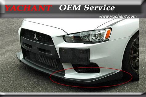 Carbon Fiber Front Bumper Cover Pcs Fit For Mitsubishi