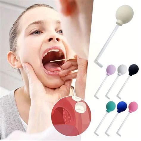 1Pc Tonsil Stone Remover Vacuum Kit With PVC Suction Ball Cleaning